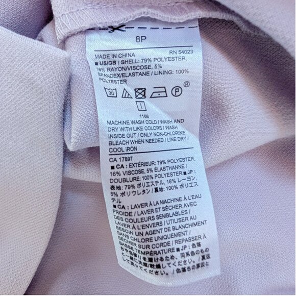 Like New Banana Republic Mauve Sleeveless Keyhole Dress - 8P - Picture 5 of 6